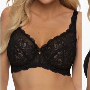 Elegant Black Lace Bra